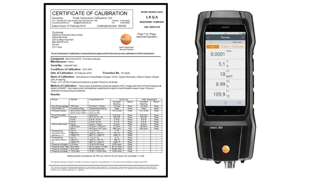 testo 300 (Domestic) Service and Calibration with Free Delivery & Return